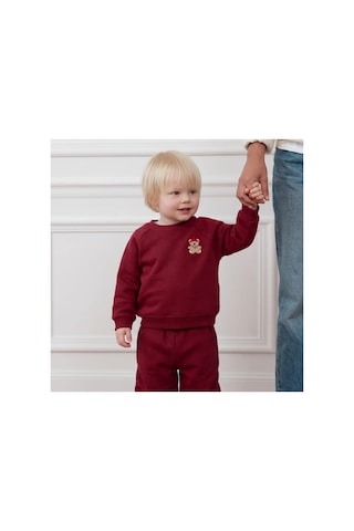 Poala Kids Bear Baby Takım Bordo