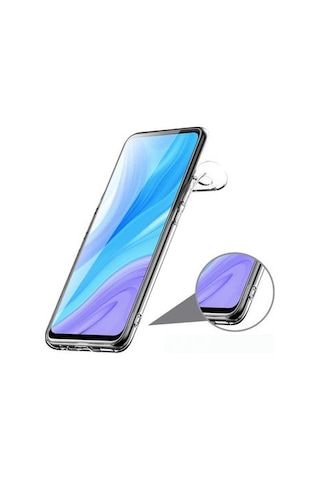 Huawei P Smart Pro 2019 İle Uyumlu Kılıf Şeffaf Esnek Silikon Telefon Kılıfı Kapak