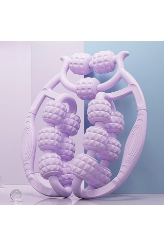 Pazly Uyluk Silindir Mor Masaj Aleti 360 Derece Bacak Egzersiz Homyl Vl Mor