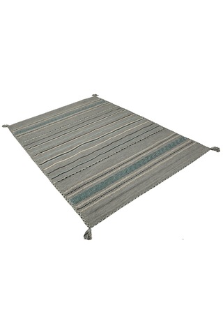 My Home Halı Trb-03 Iskandinav Pamuk Kilim El Dokuma Açık Gri Gri
