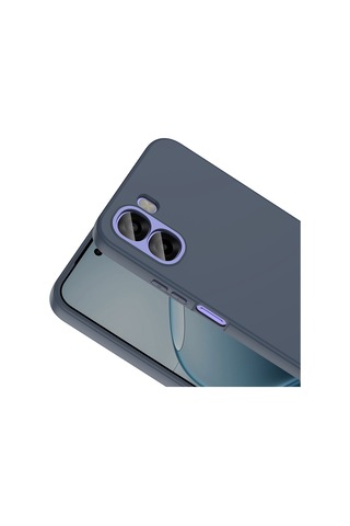 Oppo A6x İle Uyumlu Kılıf Içi Kadife Lansman Tasarım Telefon Kılıfı Kapak Lacivert