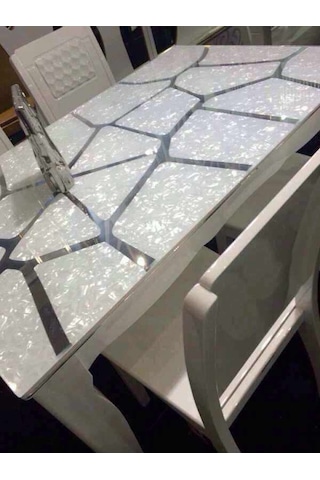 Sedef Kaplama Beyaz İnci 35 Cm 160 Cm Boyutlarında 1 Adet - Beyaz Boyut