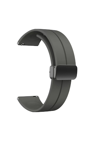 Galaxy Watch Active 2 44mm Krd-84 20mm Uyumlu Kordon -lofy- Koyu Gri