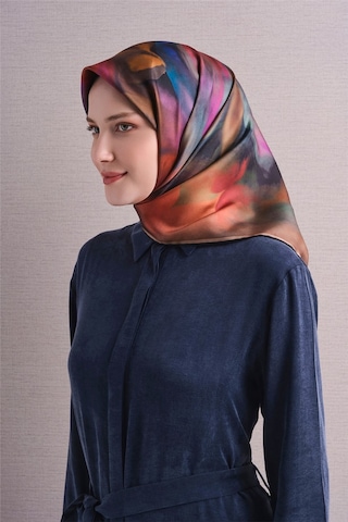 Armine Twill İpek Eşarp Çok Renkli