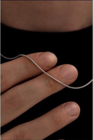 Osmanlı Gümüş Sarp Model Erkek Çelik Kolye Zincir