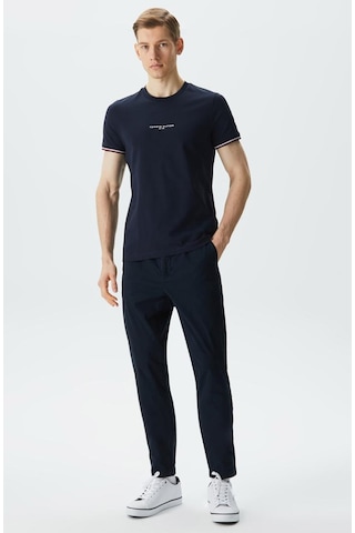 Tommyhilfiger Sıfır Yaka T-shirt Regular Fit Lacivert