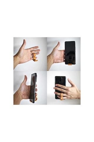2 Adet Beyaz Akıllı Telefon Standı Ve Ergonomik Parmak Tutucu Yüzük İkili Set