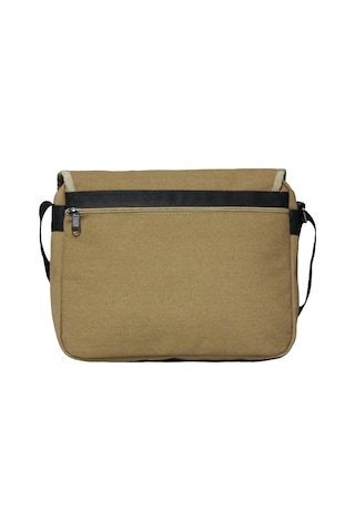 Unısex Kanvas Postacı Çantası Askılı Omuz Çantası Okul Çantası Körüklü Çapraz Çanta Pst01 Hardal Sarısı Hardal Sarısı