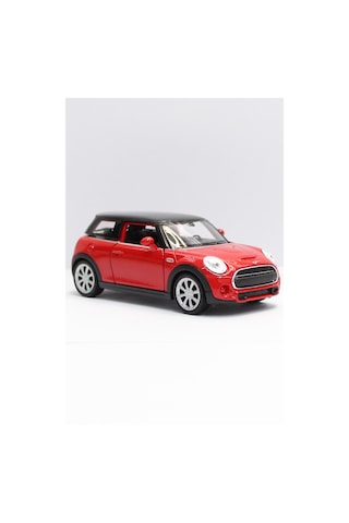 Toyaş Kırmızı Yeni Mini Cooper Çek Bırak Metal Oyuncak Araba 11Cm