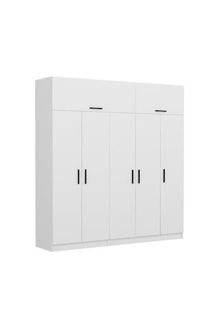 Kale 5 Kapaklı Zincir Dolap-yüklük - Beyaz 235cm