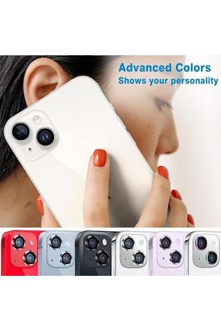 Ayrex 15 Pro Ve 15 Pro Max Uyumlu Kamera Lens Koruyucu Temperli Cam Kamera Koruyucu 9h Sertlik Hd Şeffaf Kamera Lens Ka