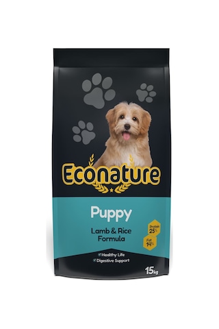 Econature Kuzu Etli Yavru Köpek Maması 15 KG