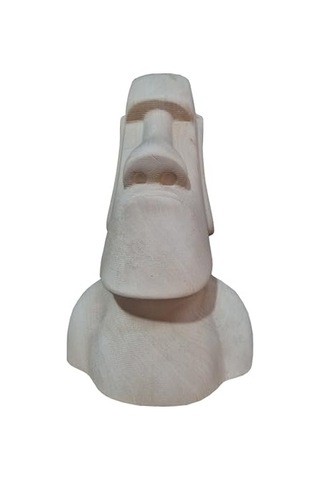 Ahşap Dekoratif Büst Heykeli Moai Totem Diğer