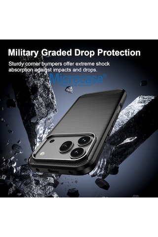Honor 600 Pro 5g İle Uyumlu Brushed Carbon Fiber Silikon Kılıf - Siyah Al3332