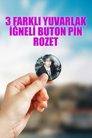 Changbin Stray Kids Kpop Çanta Süsü Rozet İğneli Buton Rozet Seti 3 Adet Üçlü