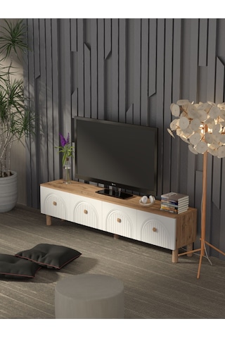 Bohem Tarz 180 Cm 4 Kapaklı Mdf Kapak Tv Ünitesi Model 2