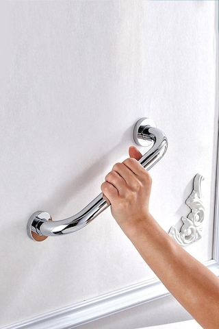 Yaşlı Hasta Engelli Paslanmaz Tutma Tutunma Barı 20 Cm Çap:1.9 Cm Gri