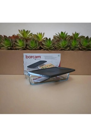 Paşabahçe 59864 Siyah Kapaklı Dikdörtgen Borcam Fırın Tepsisi Siyah