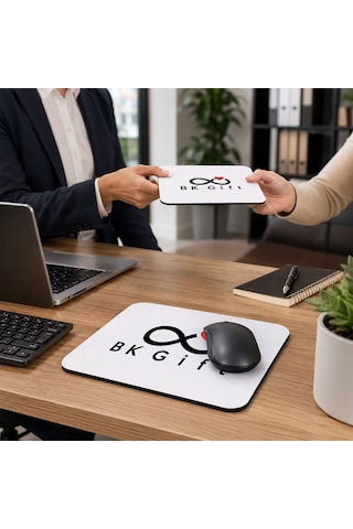 Logonuza Özel 10 Adet 19x23 Cm 5 Mm İthal Kaymaz Kauçuk Tabanlı Dikdörtgen Mouse Pad