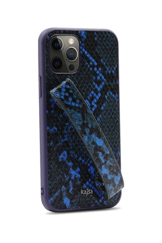 Kajsa Apple Uyumlu iPhone 12 Pro Max Kılıf Kajsa Glamorous Serisi Snake Handstrap Kapak ZORE-218955