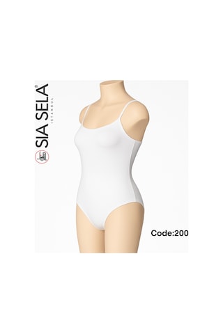 Belpa Şık Günlük Kombin Askılı Body Beyaz
