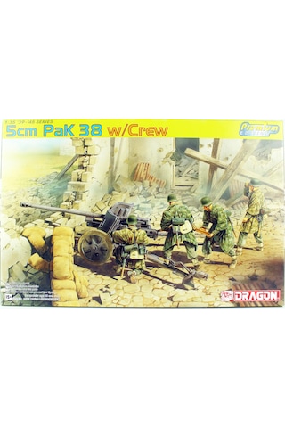 Dragon 6444 1/35 Ölçek,5cm Pak 38 Ve Mürettebat, Plastik Model Kiti