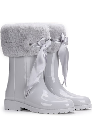 Igor Campera Charol Soft Kız Çocuk Su Geçirmez Yağmur Kar Çizmesi W10239 Gri