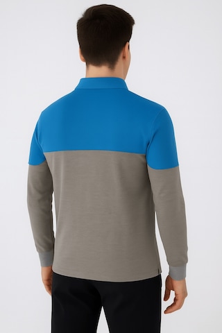 Düğmeli Polo Yaka Sweatshirt İş Kıyafeti 10 Adet Firmanıza Özel Logo & İsim Baskılı - Nakışlı Gri