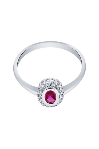 Diamond Line - Gülaylar - Altın 14 Ayar Trend Renkli Taşlı Yüzük