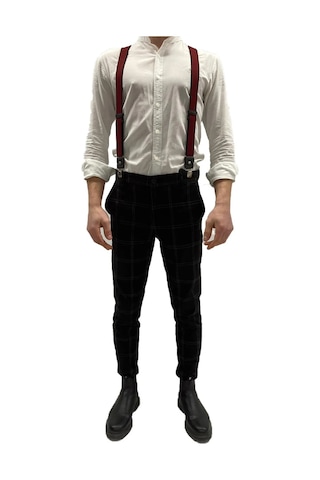 Zekton %100 Deri Bordo Unisex Pantolon Askısı