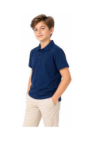 Baglan Erkek Lacivert Polo Yaka Tişört 14-17 Bgl-st05696