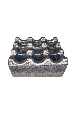 Zethome Kare Küllük Cafe Bronz Krom Kafe Kül Tablası