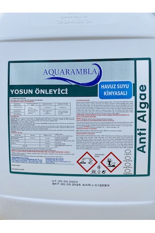 Yosun Önleyici 20 lt. Aquarambla Konsantre Havuz Kimyasalı