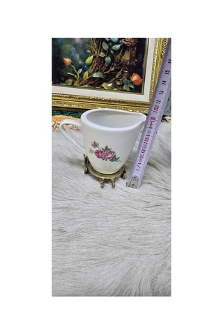 Rosenthal Bavaria Gül Desenli Porselen Krema Sürahisi / Sütlük