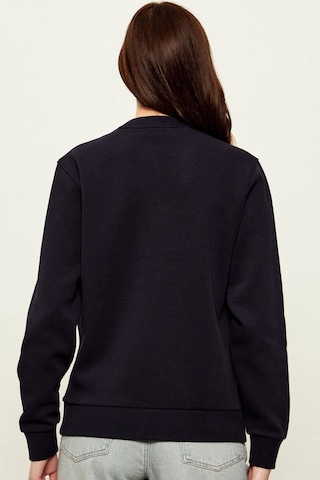 Lacoste Women's Relaxed Fit Crew Neck Cotton Sweatshirt Kadın Rahat Kesim Sweatshirt Lacivert Lacivert