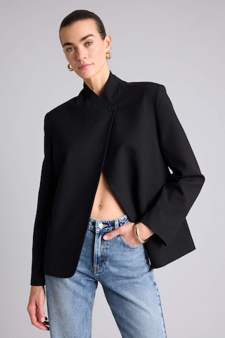 Defacto Oversıze Hakim Yaka Blazer Ceket H1118ax26smbk81 Siyah-bk81