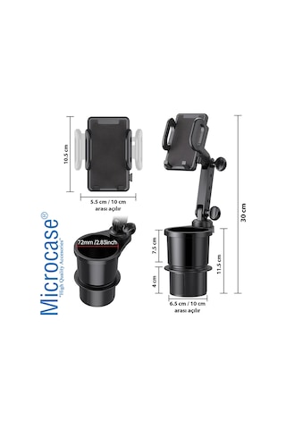 Microcase Araç İçi 2in1 Bardak ve Telefon Tutucu 30 cm - AL3488