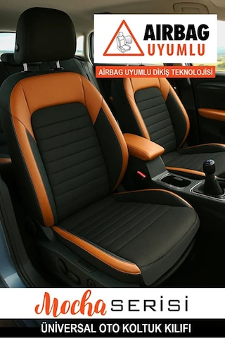Lada Kalina Hatchback 2192 Sport 1.6 118 Hp 2014 Uyumlu Mocha Serisi Tay Tüyü Taba Oto Kılıfı Tam Set