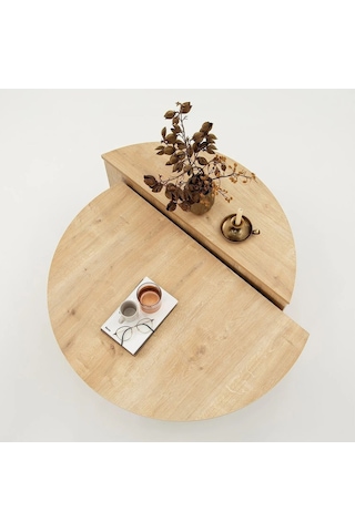 Cool, Yeni Nesil Modern 2 Parça Orta Sehpa, Natural