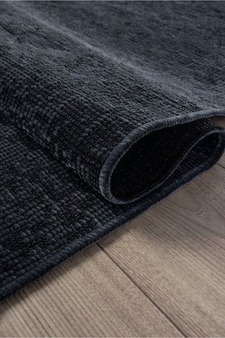 Antrasit Şönil Kilim Makinede Yıkanabilir Kaymaz Taban Halı Yolluk Antrasit