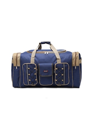 Erkek Büyük Seyahat Duffel Çanta Su Geçirmez Spor Çantası Çok Cep Çanta A.haki - Camel