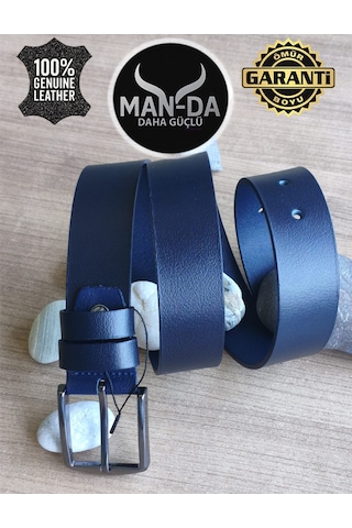 Man-da Deri Manda Derisi Kemer Lacivert