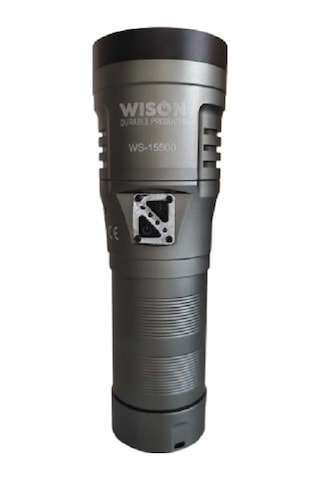 WISON WS-15500 Profesyonel Uzun Menzilli El Feneri | 13.000 Lümen – 130W – 32.000 Mah.