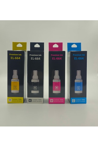 Epson Uyumlu T664 70ml Uyumlu Kartuş Set