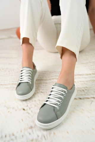 Nesil Shoes Syg P55 Yeşil Hakiki Deri Kadın Ayakkabı-yeşil Yeşil