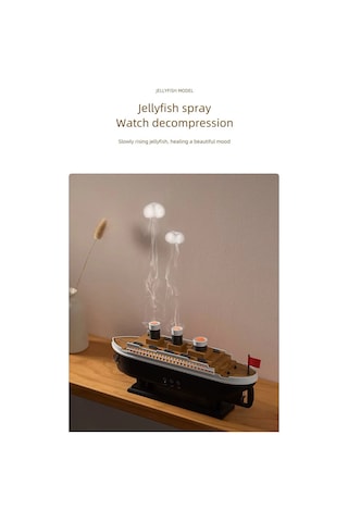 Buğz Titanic Aromaterapi Hava Nemlendirici Kuruluğu Önlemek Için Verimli Gemi Dizaynlı Difüzör
