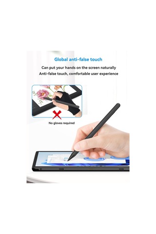 Gajeena Mpp Protokolü Aktif Dokunmatik Kalem, Surface/asus/sony/dell Tabletler İçin, Hızlı Şarjlı, Dürtme Engeli, Siyah