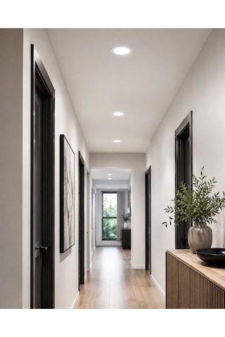 18w Slim Panel Led Spot Beyaz Işık İç Çap 20,5 Cm Dış Çap 22 Cm 1530 Lümen 2 Adet