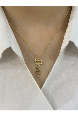 Zümrüt Sarraf 14 Ayar Altın Isimli Altın Bayan Kolye