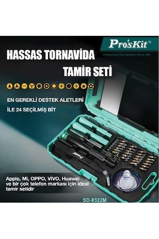 Proskit Sd-9322m Telefon Tamir Tornavida Seti